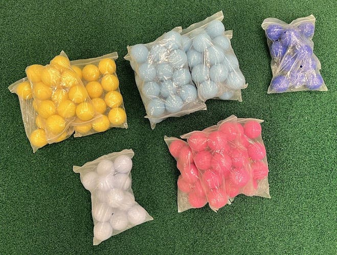 Golf Balls Miniature Golf Balls Pink-Baby Blue-White-Blue-Yellow (11 Dozen)