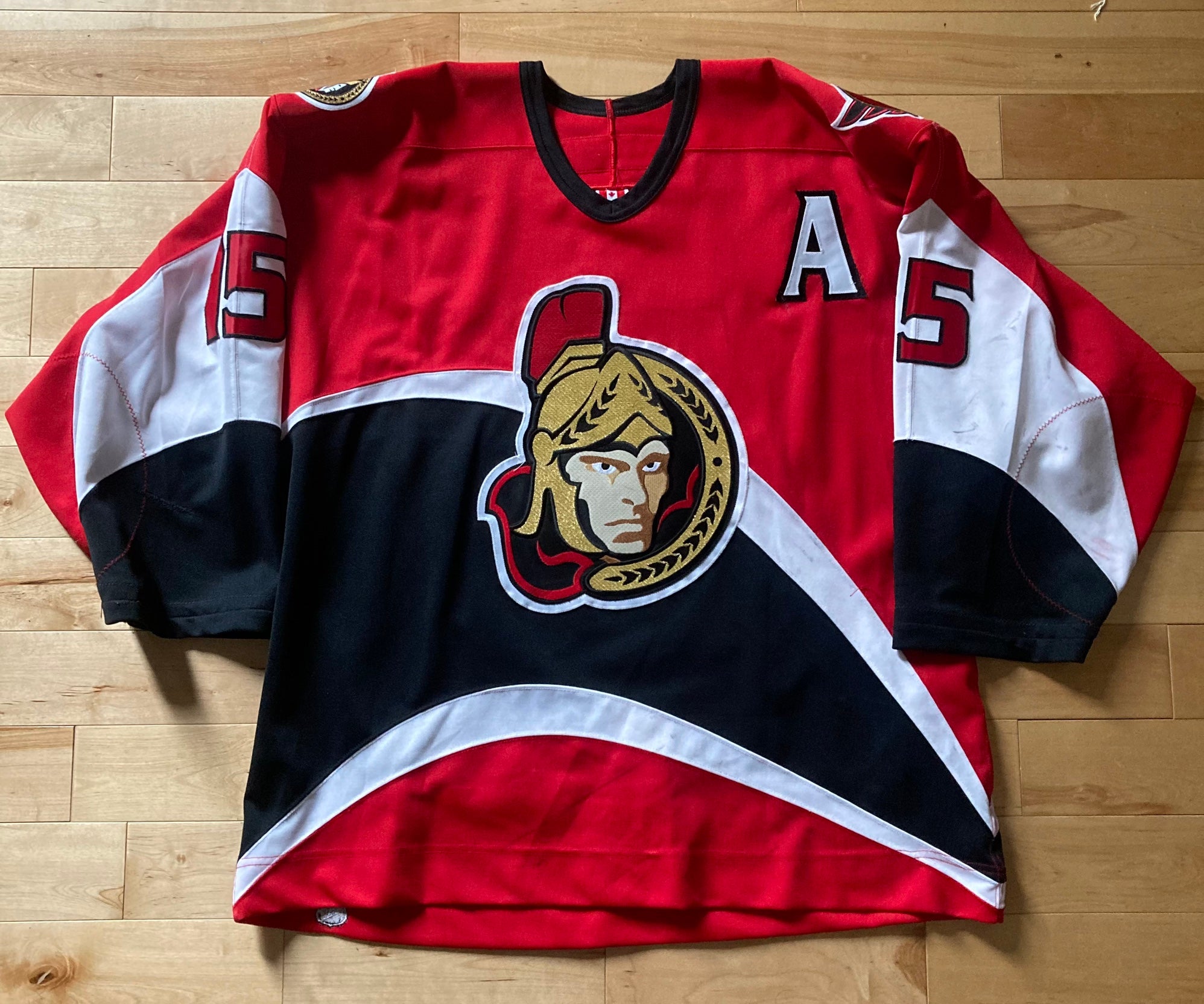 BINGHAMTON SENATORS AHL AUTHENTIC WHITE PRO REEBOK HOCKEY JERSEY SIZE 56