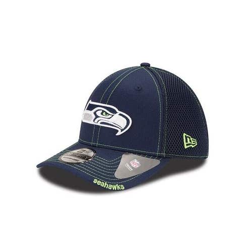 2023 Seattle Seahawks New Era NFL Neo 39THIRTY Stretch Fit Flex Mesh Cap Hat
