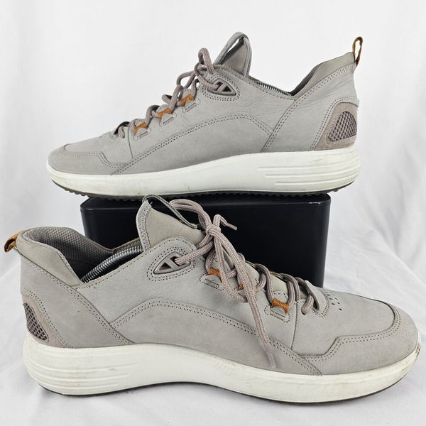 trække sig tilbage tæmme Plakater Ecco Men's Soft 7 Runner Yak Leather Sneaker Comfort Shoe Moon Rock Gray Sz  10.5 | SidelineSwap