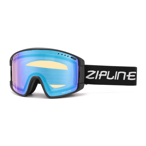 New ZiplineSki 'KLIK' Goggles - Black Frame - Skyburst Lens