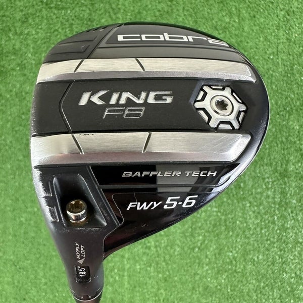 Cobra King F8 Black Fairway 5-6 Wood Senior Left Handed Tensei Blue CK  Series