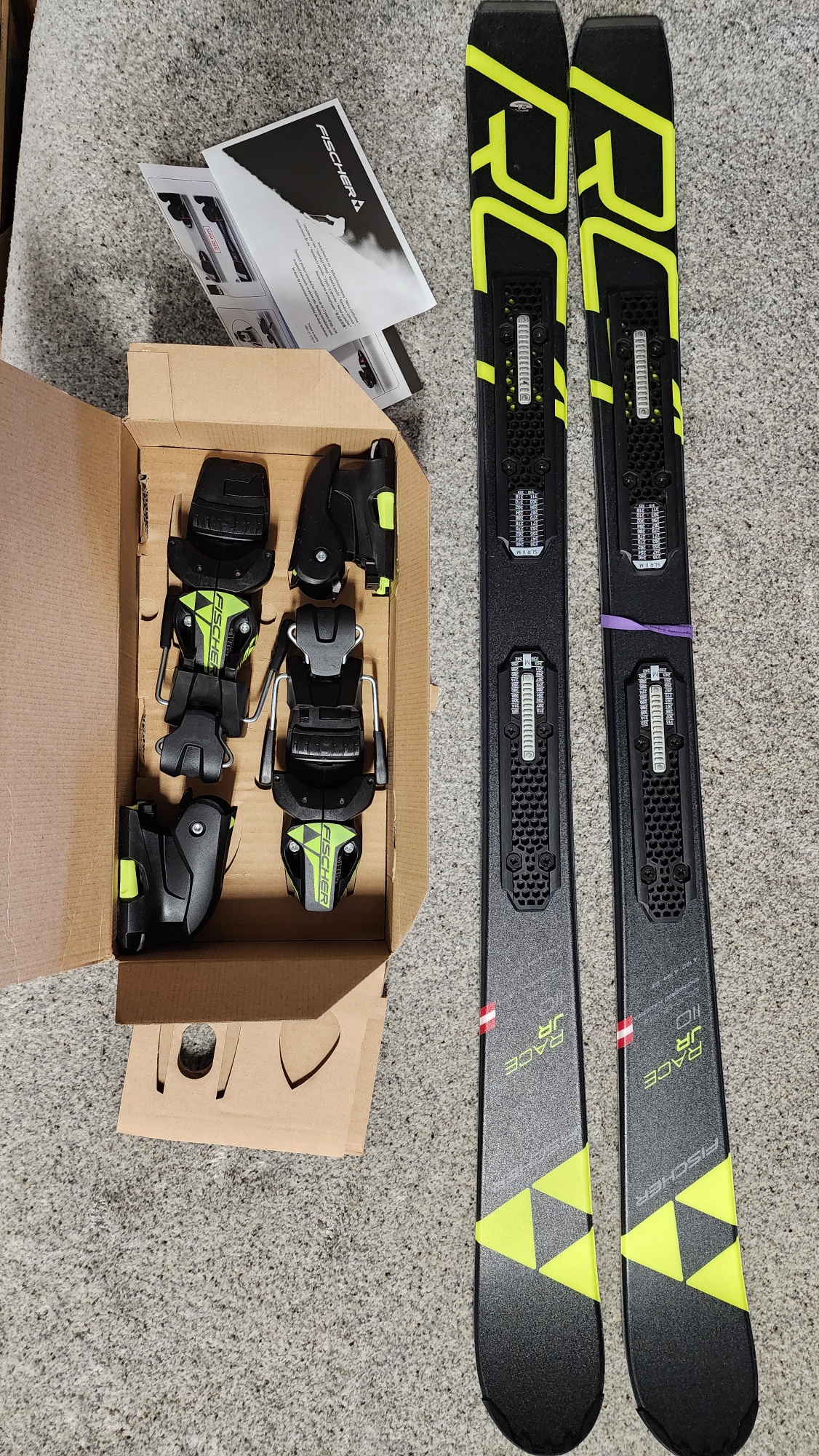 New Unisex 2021 Fischer 110 cm All Mountain RC4 Race Skis With Bindings