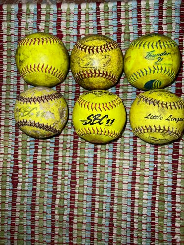 6 Pack of 11” Softballs