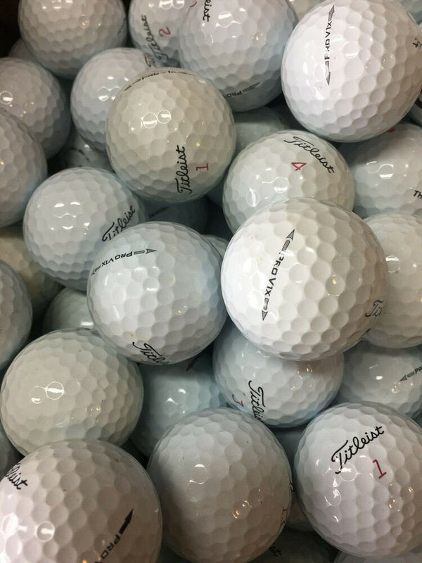 50 Titleist Pro V1 4A Grade Used Golf Balls (AAAA) White