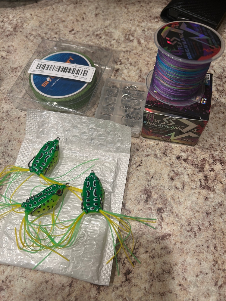New fishing stuff lures and string