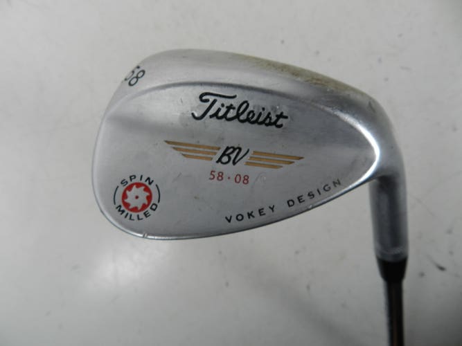 Titleist BV 58.08 Vokey Design Men's Golf Club 58° Lob Wedge, Steel Shaft, RH