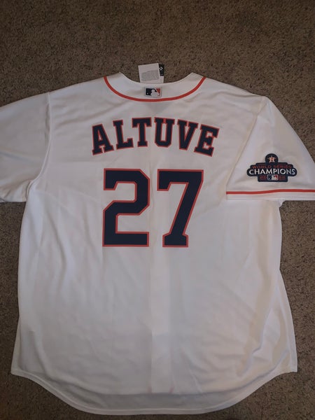 Men's Nike Jose Altuve White Houston Astros 2022 World Series Champions  Home Authentic Jersey