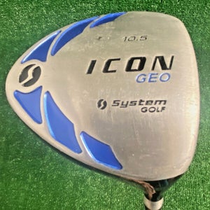 System Golf Driver Icon Geo 10.5 Degrees Men's RH Regular Flex Graphite 45 In.