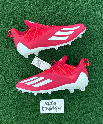 Adidas Adizero 11.0 Football Cleats Red FX2082 Mens size 11.5