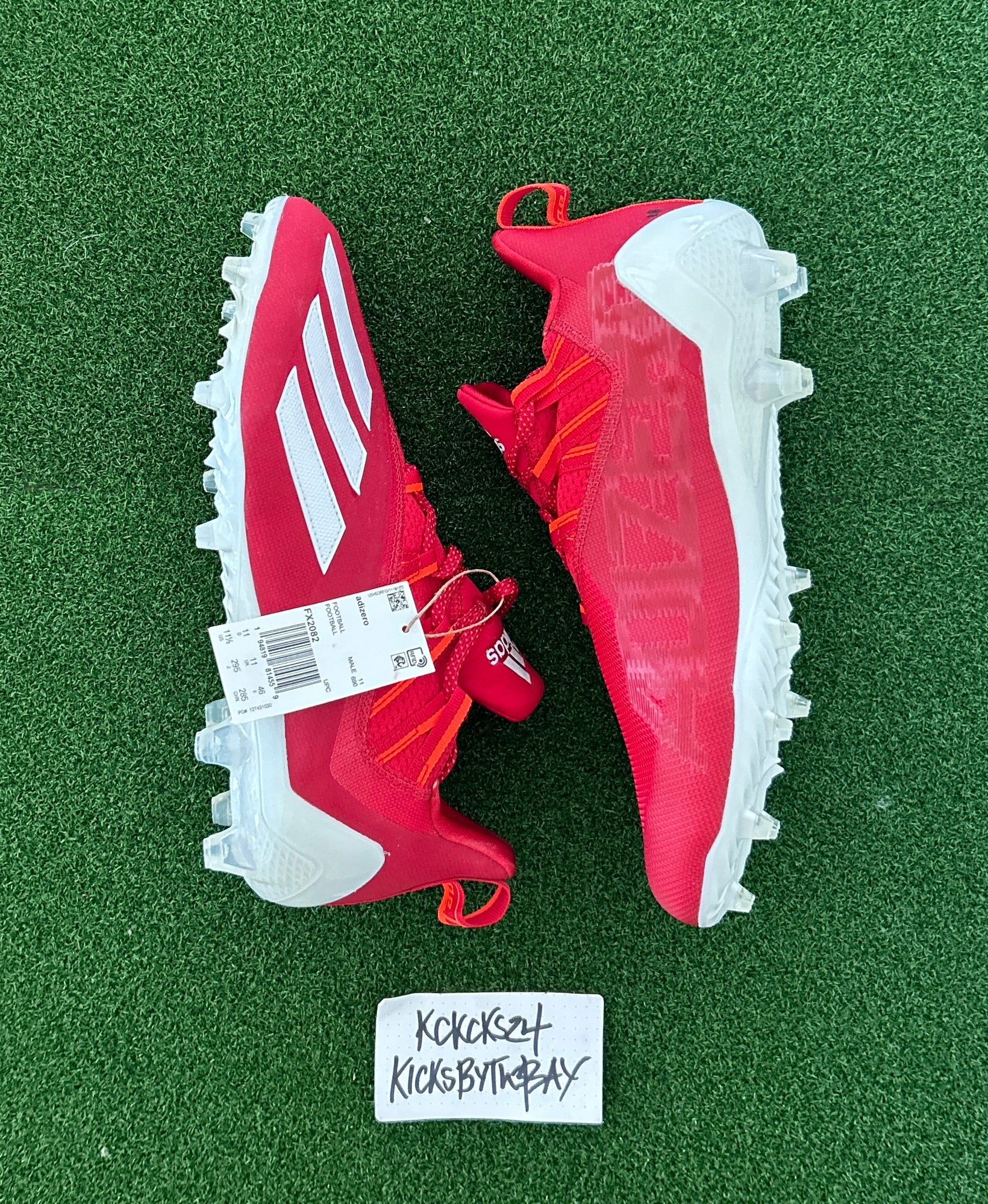 adizero 11.0 football cleats red