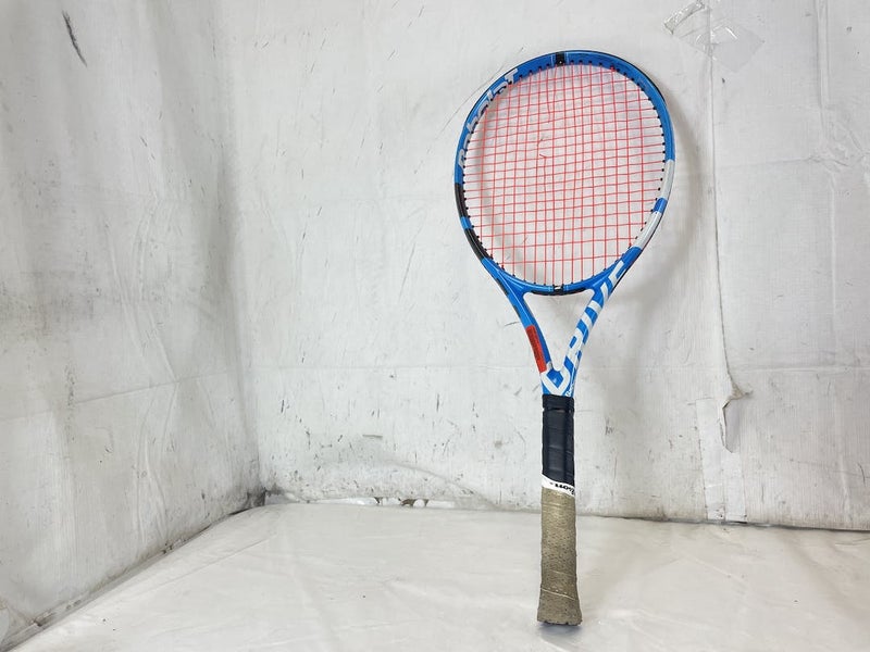 Used Babolat Pure Drive + 4 1 8 Tennis Racquet 100 Sqin - Broken String