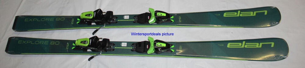 NEW 2024 Elan Explore 80 Skis 168cm with EL 10 GW Bindings size adjustable