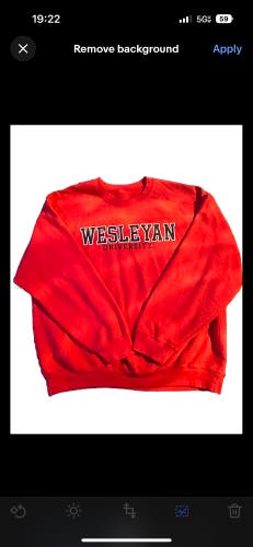 Red Wesleyan University Crewneck
