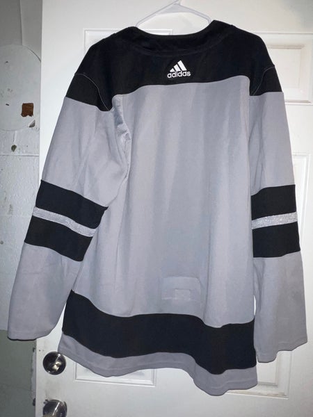 Adidas Sharks Away Authentic Jersey White L (52) - Mens Hockey Jerseys