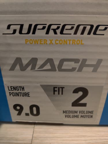 Senior New Bauer Supreme Mach Hockey Skates Size 9 Fit 2