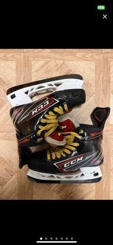 Used CCM Regular Width Size 5.5 JetSpeed FT2 W/ STEP Blacksteel Hockey Skates