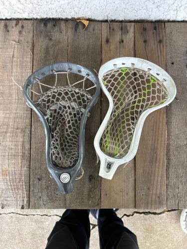 Two lacrosse heads