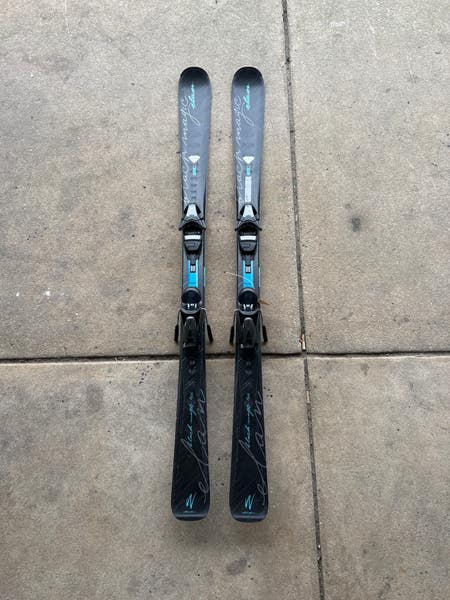 Used 146cm Elan Black Magic Skis with Bindings | SidelineSwap