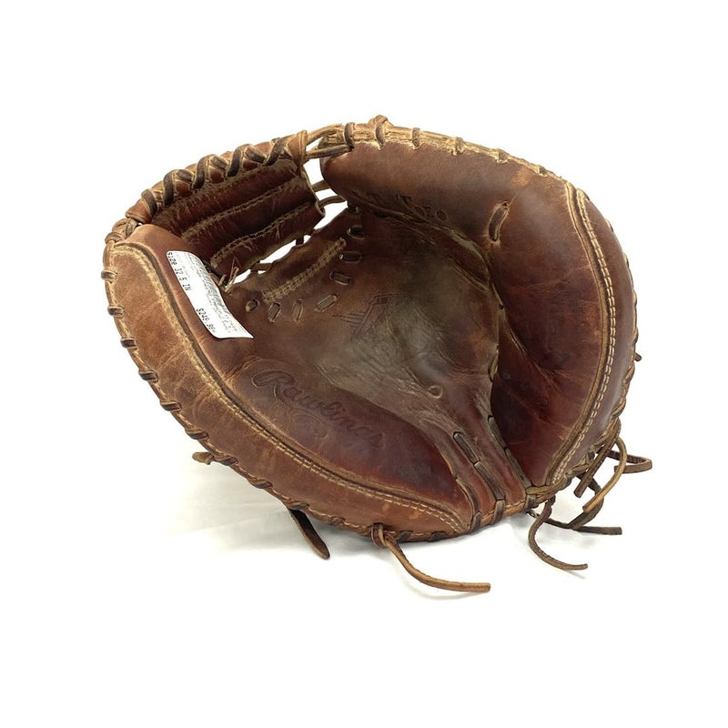 Used Rawlings Lance Parrish Rcm 40 32 Leather Baseball Catcher's Mitt Glove