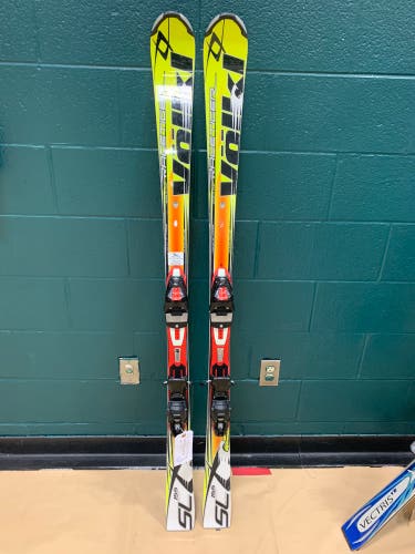 155cm Volkl Racetiger SL Skis with bindings & free shipping