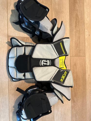 Used Small/Medium Warrior Ritual X3E Goalie Chest Protector