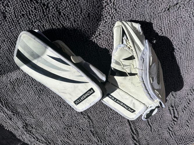 Powertek Barikad V 2.0 Hockey Goalie Blocker Catcher Set Regular Junior