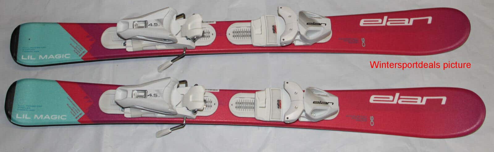 NEW 2024 Elan lil magic girls kids Ski System 90cm with EL 4.5 GW size adjustable Bindings
