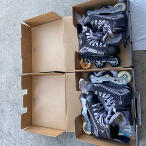 Used Bauer Regular Width Size 13 Vapor 1X Inline Skates
