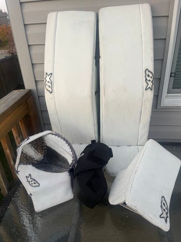 Regular Pro Stock Optik 2 Pads And Gnetik IV Gloves Goalie Full Set