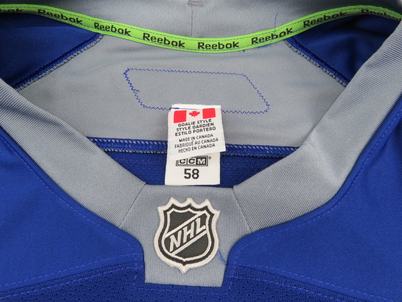 Toronto Maple Leafs Training Camp Authentic NHL Hockey Jersey Blue Size 58  GOALIE #35 MacIntyre