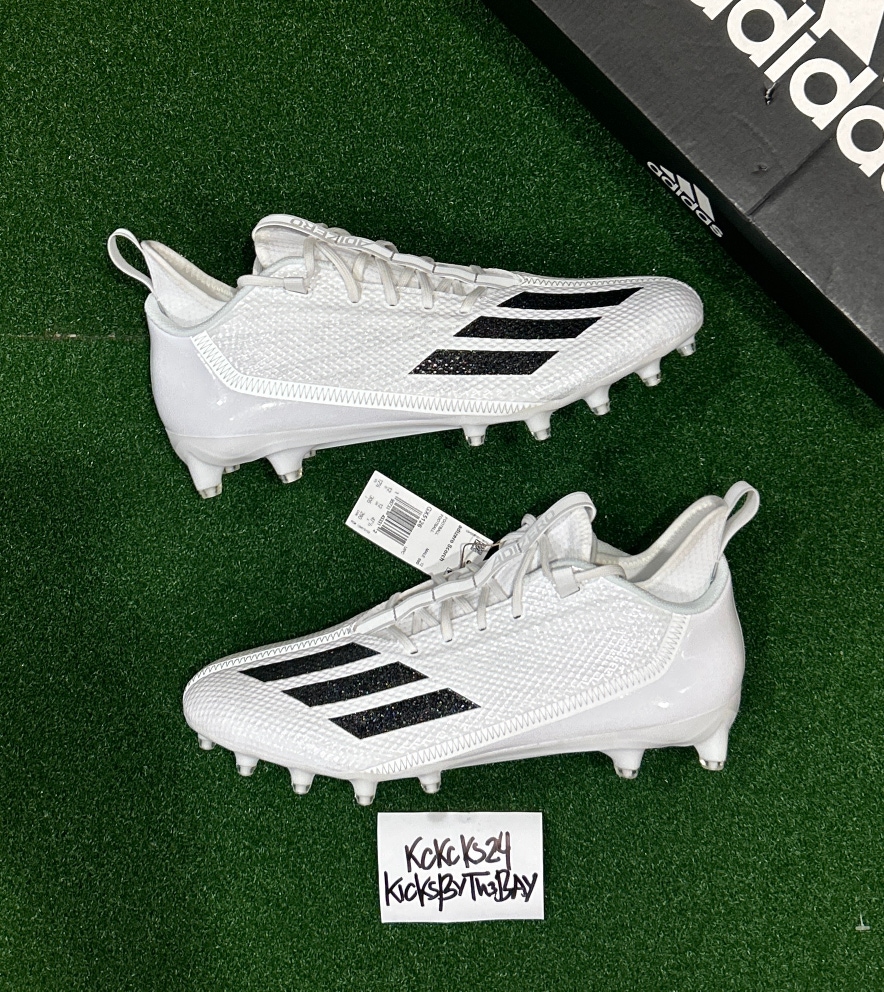 Adidas Adizero Scorch Football Cleats White GX5126 Mens size 12.5