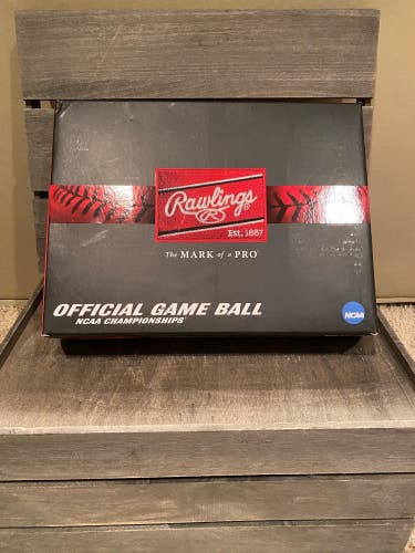 Rawlings NCAA Authentic College World Series Game Baseballs - Case of 12 - NIB in wrapper
