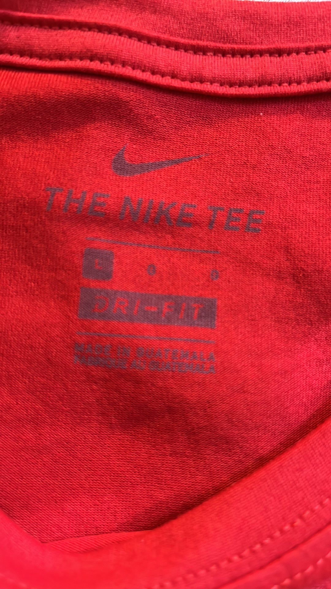 Nike Boston Red Sox T Shirt Short Sleeve Crew Neck MLB Dri-Fit Nike Tee  Size Lg