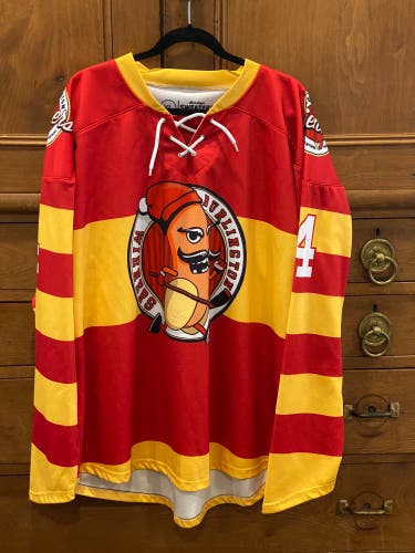 Mens XL HOCKEY sweater jersey Burlington Weiners