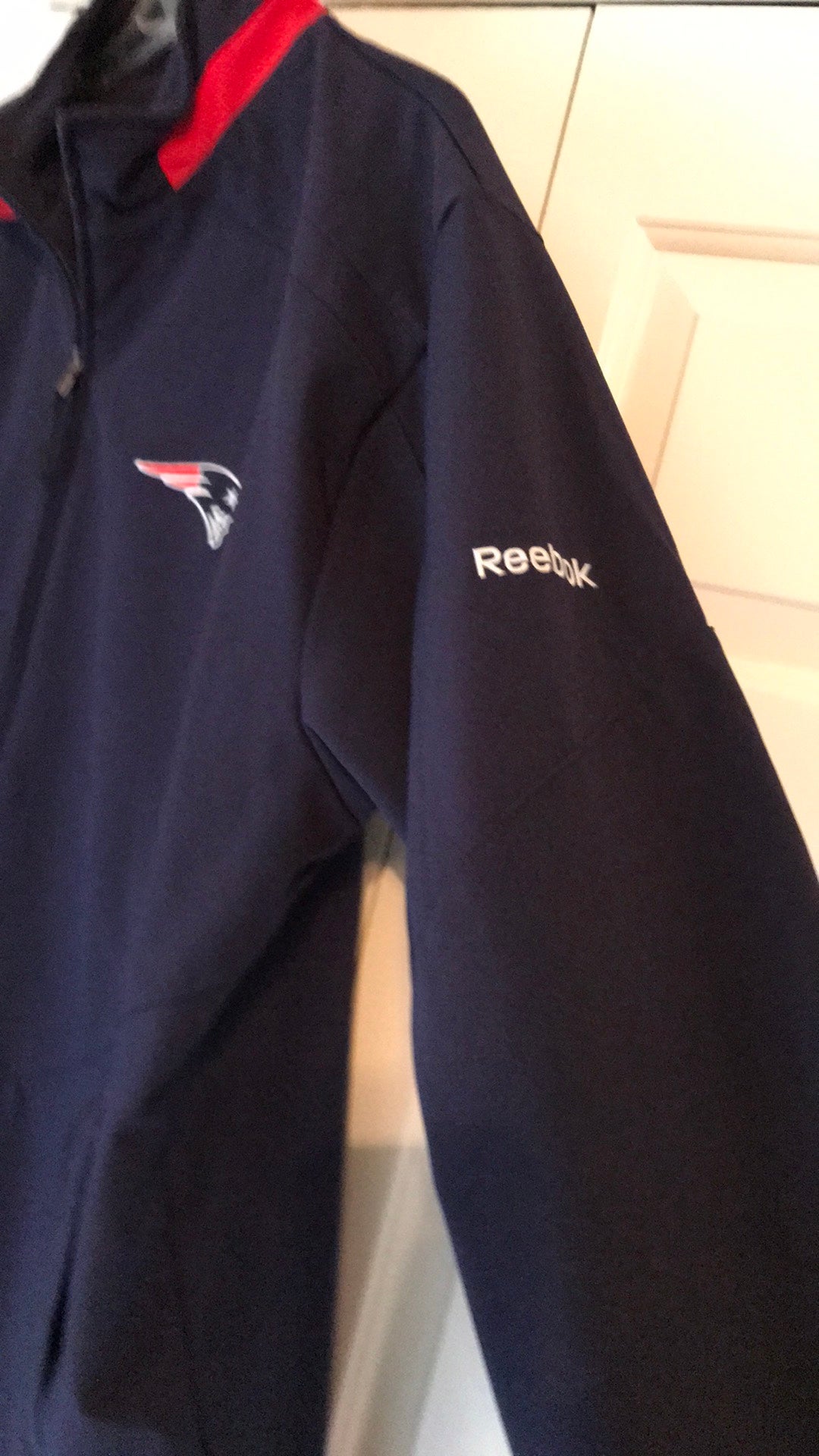 NFL New England Patriots Fleece Lined Hoodie/Jacket Full Zip Pro Line XL