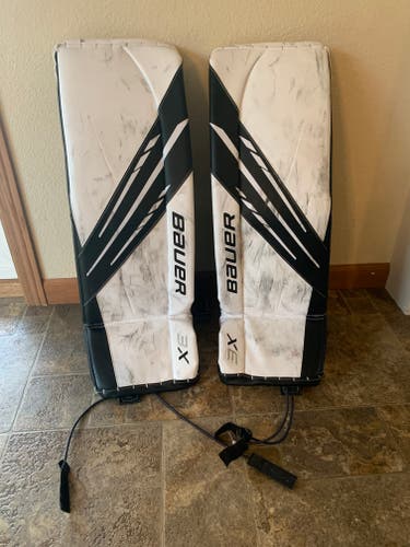 Used 31+1 Bauer Vapor 3X intermediate Goalie Leg Pads