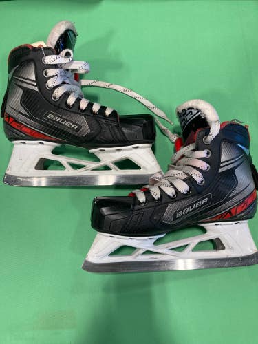 Junior Used Bauer Vapor X2.7 Hockey Goalie Skates D&R (Regular) 4.0