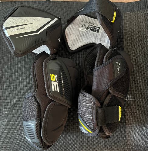Used Large Bauer Supreme 3S Pro Elbow Pads