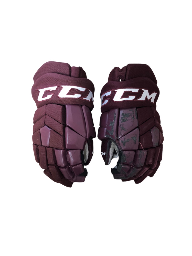 CCM 14" Maroon Pro Stock Gloves