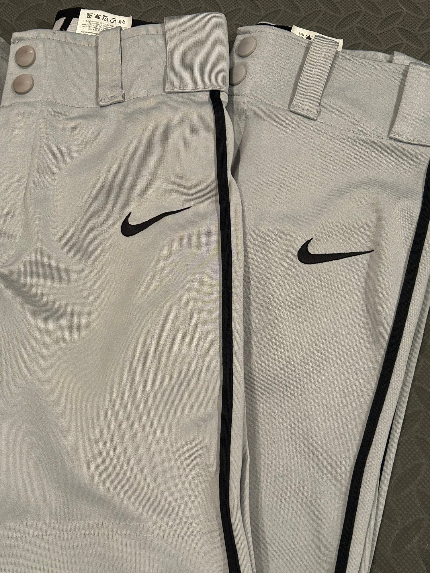 Nike Team Engineered Vapor Select Baseball Pants, White W/Blue, Youth Medium