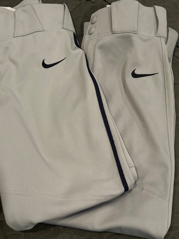 Nike+Team+Baseball+Softball+Pant+Boy%27s+Medium+2+Button+Light+Blue+Bq6425  for sale online