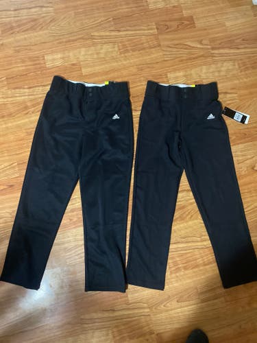 Black Youth New Medium Adidas Game Pants
