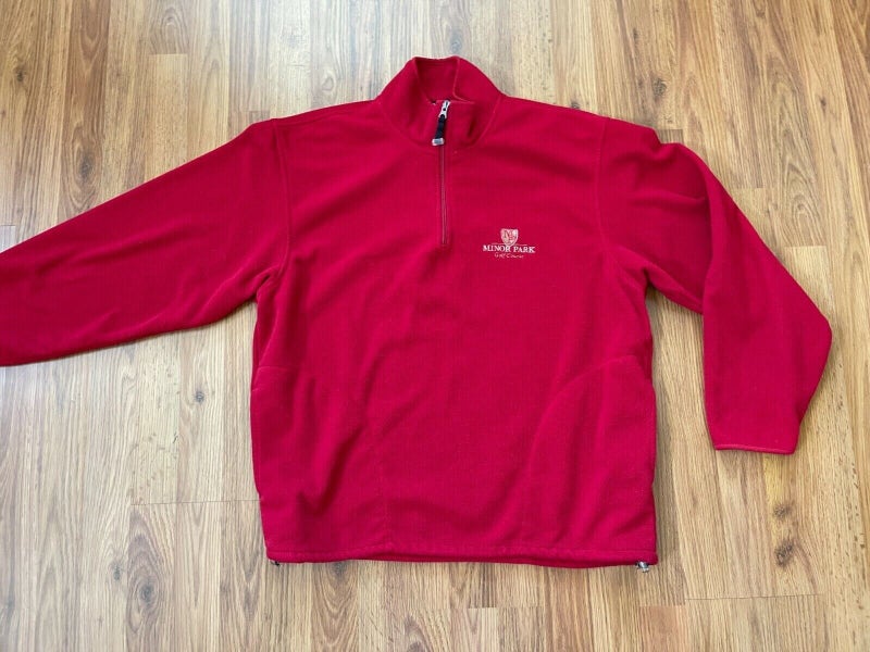 Minor Park Golf Course KANSAS CITY, MISSOURI Red Size Medium Fleece Sweatshirt!