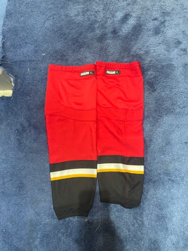 Red Senior Used XL Reebok Socks Pro Stock