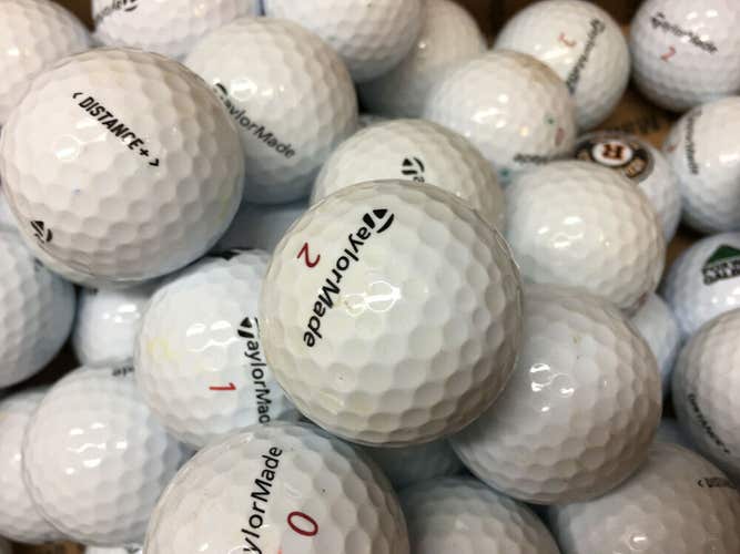 24 Near Mint TaylorMade Distance +  AAAA Golf Balls