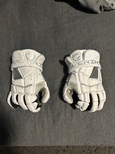 Used Player's Maverik Large M5 Lacrosse Gloves