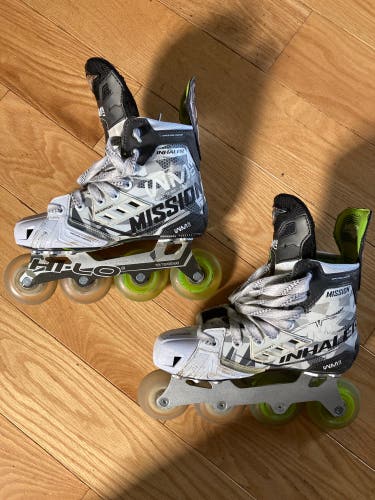 Used Mission Wide Width Size 3.5 Inhaler WM02 Inline Skates