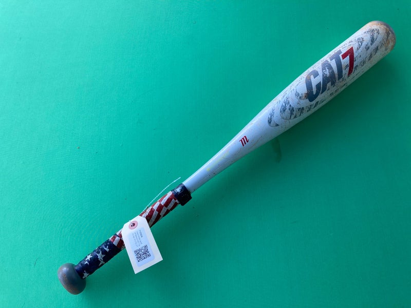 Used USSSA Certified Marucci CAT 7 Alloy Bat -10 17OZ 27"