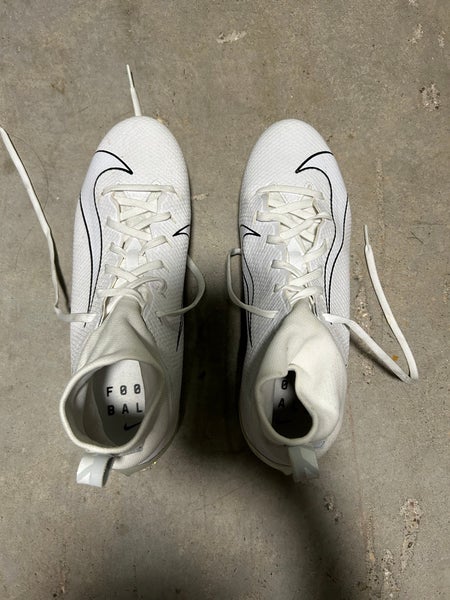 White Nike Vapor Football Cleats